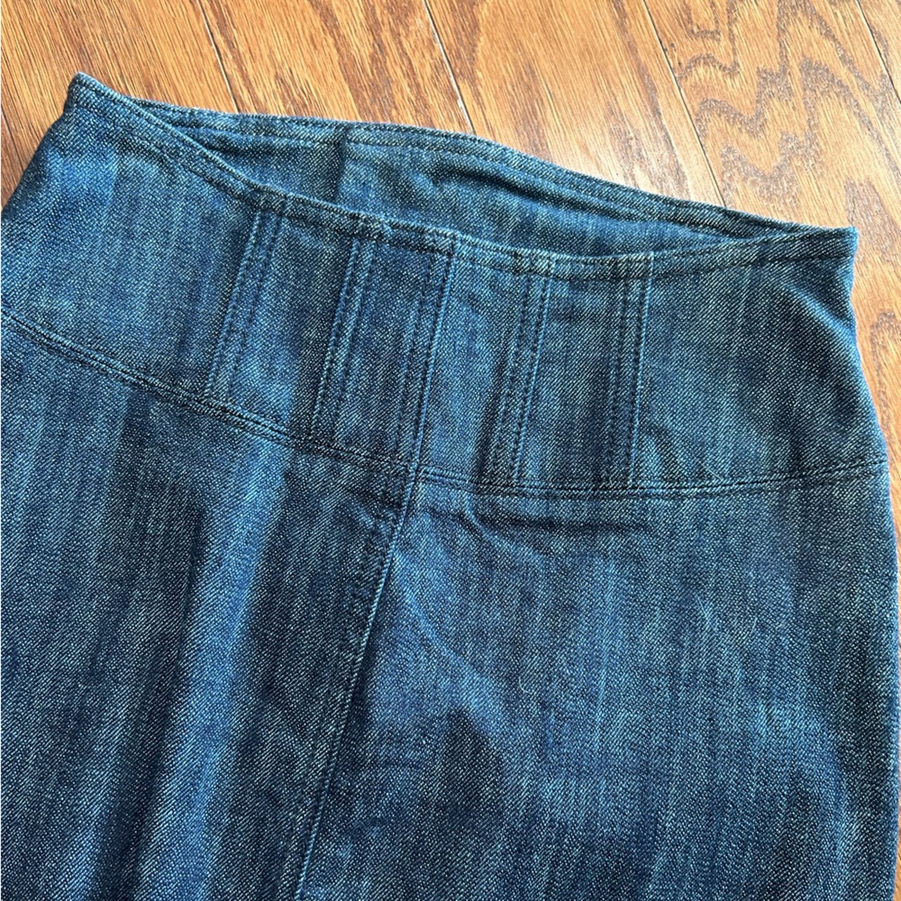🩷 NWOT London Jeans for Victoria’s Secret denim pencil skirt size 0 - Picture 5 of 6